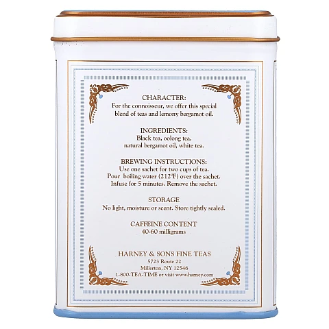 תה ארל גריי משובח 40 גרם 20 שקיות - מבית Harney & Sons