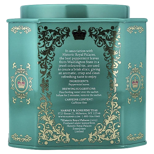 חליטת תה נענע חריפה צמחית 30 שקיקים 60 גרם - מבית Harney & Sons