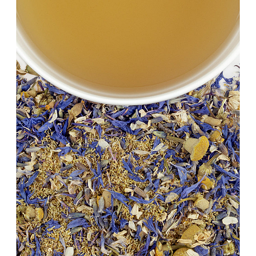 חליטת תה צהוב וכחול קמומיל ולבנדר בפחית 40 גרם 20 שקיות - מבית Harney & Sons