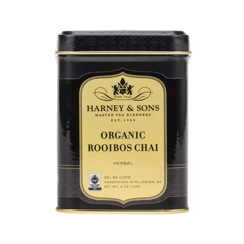 חליטת תה צמחים צ'אי רויבוש אורגני נטול קפאין 112 גרם - מבית Harney & Sons