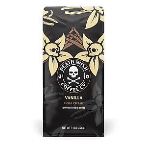 קפה טחון בטעמים וניל 283 גרם - מבית Death Wish Coffee
