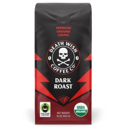 קפה טחון חזק ופראי קלייה כהה 454 גרם - מבית Death Wish Coffee