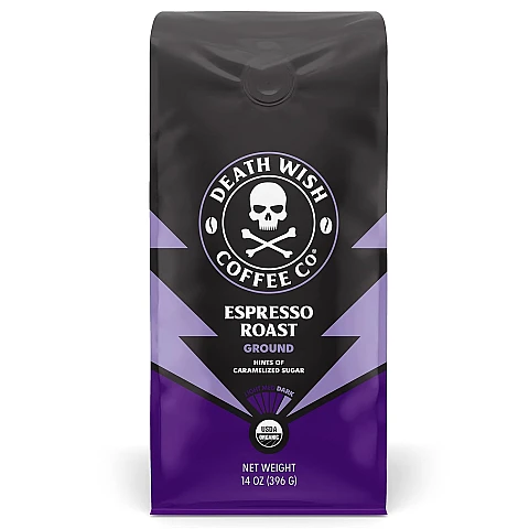 קפה טחון חזק קלייה אספרסו 396 גרם - מבית Death Wish Coffee