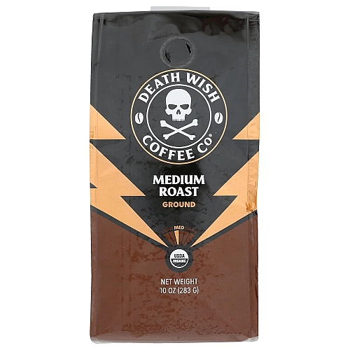 קפה טחון קלייה בינונית 283 גרם - מבית Death Wish Coffee