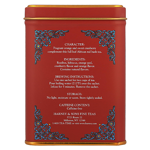 תה אפריקני סתיו בפחית 40 גרם 20 שקיות - מבית Harney & Sons