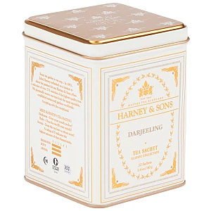 תה דארג'ילינג Darjeeling בפחית 40 גרם 20 שקיקים - מבית Harney & Sons