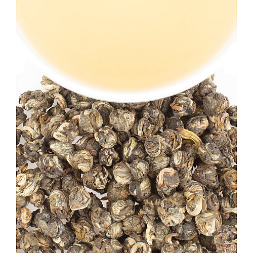 תה ירוק יסמין פנינת הדרקון בפחית 20 שקיקים 40 גרם - מבית Harney & Sons