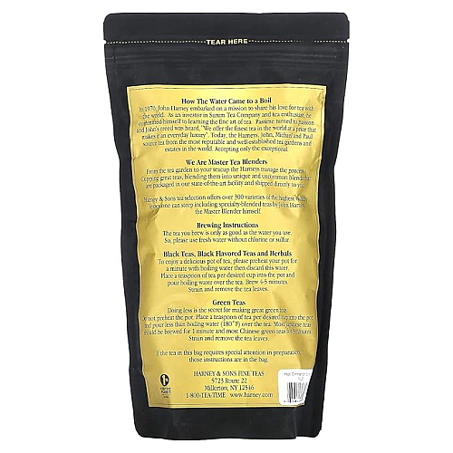 תה עלים שחור תבליני קינמון חם 453 גרם - מבית Harney & Sons