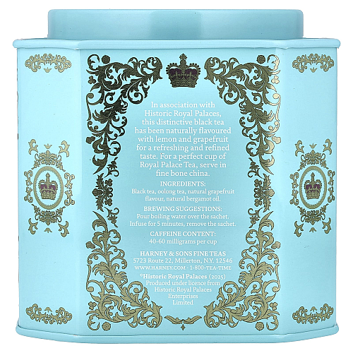 תה שחור פרימיום הארמון המלכותי 30 שקיקים 60 גרם - מבית Harney & Sons