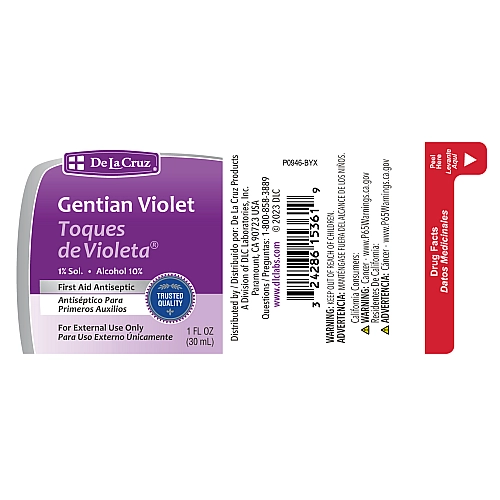 סגול ג'נטיאן חומר חיטוי לעזרה ראשונה 30 מ“ל - De La Cruz