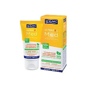 אולטרסול MED קרם פנים מינרלי +SPF50 לעור רגיש 50 מ"ל - ד"ר פישר