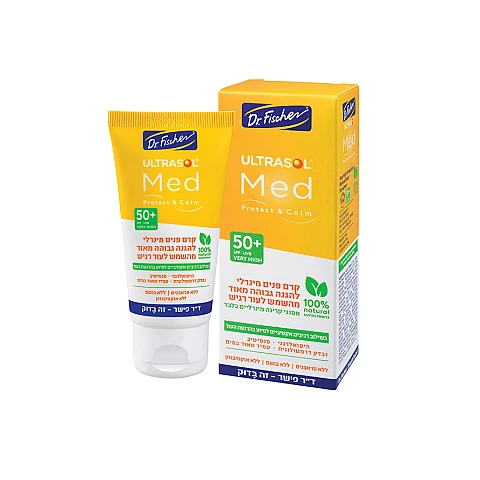 אולטרסול MED קרם פנים מינרלי +SPF50 לעור רגיש 50 מ"ל - ד"ר פישר אולטרסול MED קרם פנים מינרלי +SPF50 לעור רגיש 50 מ"ל - ד"ר פישר