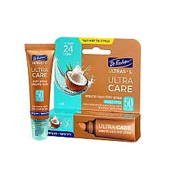 אולטרסול ULTRA CARE שפתון לחות והגנה מהשמש SPF50 קוקוס 10 גרם - ד"ר פישר