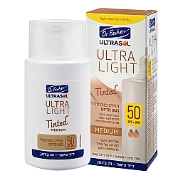 אולטרסול אולטרה לייט תחליב פנים SPF50 גוון מדיום 50 מ"ל - ד"ר פישר