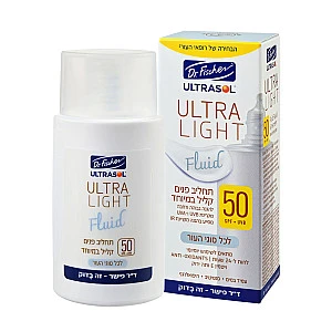 אולטרסול אולטרה לייט תחליב פנים SPF50 קליל במיוחד לכל סוגי העור 50 מ"ל - ד"ר פישר