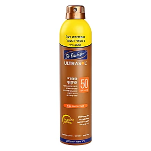 אולטרסול ספריי שקוף SPF50 מוגדל 300 מ"ל - ד"ר פישר