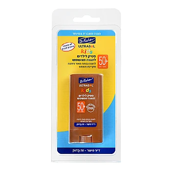 אולטרסול קידס סטיק לילדים +SPF50 הגנה מהשמש 13 גרם - ד"ר פישר