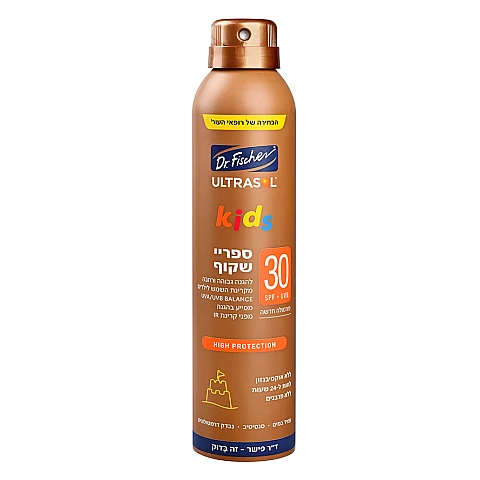 אולטרסול קידס ספריי שקוף SPF30 במיוחד לילדים 200 מ"ל - ד"ר פישר אולטרסול קידס ספריי שקוף SPF30 במיוחד לילדים 200 מ"ל - ד"ר פישר