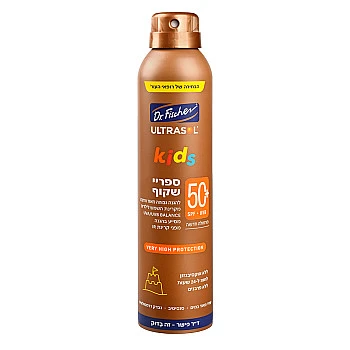אולטרסול קידס ספריי שקוף +SPF50 במיוחד לילדים 200 מ"ל - ד"ר פישר