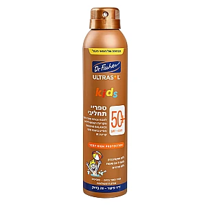 אולטרסול קידס ספריי תחליבי +SPF50 במיוחד לילדים 200 מ"ל  - ד"ר פישר