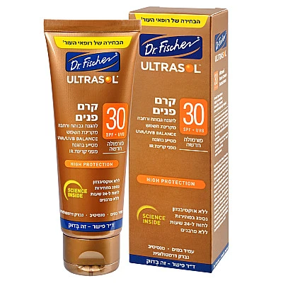 אולטרסול קרם פנים SPF30 להגנה מהשמש 75 מ"ל - ד"ר פישר