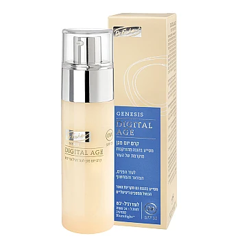 ג’נסיס ווייט קרם יום מגן SPF30 לעור רגיל עד יבש 50 מ"ל - Dr Fischer