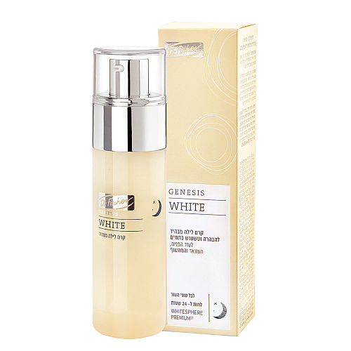 ג’נסיס ווייט קרם לילה מבהיר לכל סוגי העור 50 מ"ל - Dr Fischer