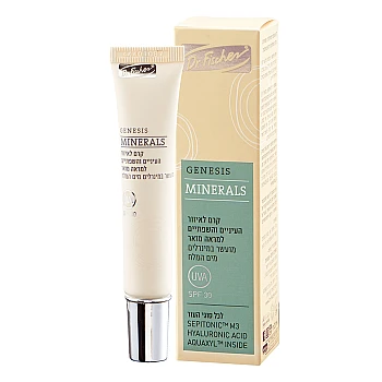 ג’נסיס מינרלס קרם לאזור העיניים והשפתיים SPF30 מועשר במינרלים מים המלח 15 מ"ל - ד”ר פישר