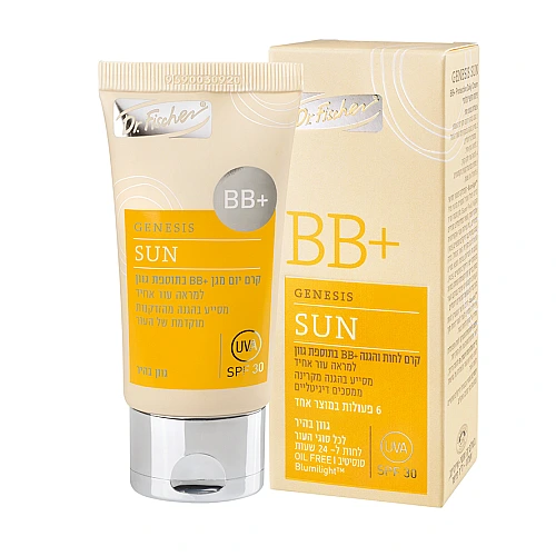 ד”ר פישר ג’נסיס סאן קרם לחות והגנה +BB בתוספת גוון בהיר 50 מ"ל - Dr Fischer