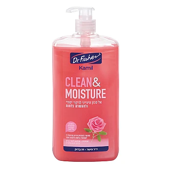 ד”ר פישר קמיל אל סבון היגייני לידיים ולגוף Clean & Moisture אדום 1 ליטר - Dr Fischer