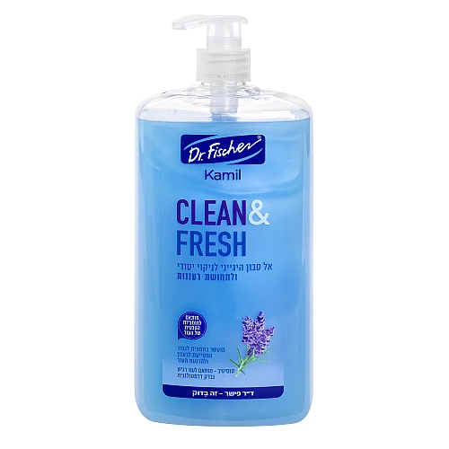 ד”ר פישר קמיל אל סבון היגייני לידיים ולגוף Clean and Fresh כחול 1 ליטר - Dr Fischer