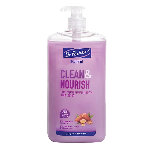 ד”ר פישר קמיל אל סבון היגייני לידיים ולגוף Clean and Nourish סגול 1 ליטר - Dr Fischer
