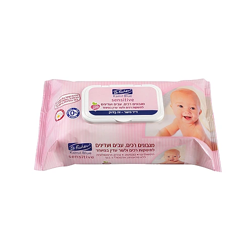 מגבונים לתינוק קמיל בלו סנסיטיב 120 יחידות - ד"ר פישר