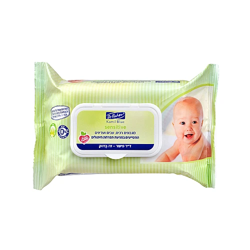 מגבונים לתפרחת חיתולים קמיל בלו סנסיטיב 100 יחידות - ד"ר פישר