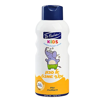 קצף אמבט ואל-סבון לילדים קידס ויטמינים 750 מ”ל - ד"ר פישר