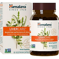LiverCare טיפול בכבד וניקוי רעלים 90 כמוסות - מבית Himalaya