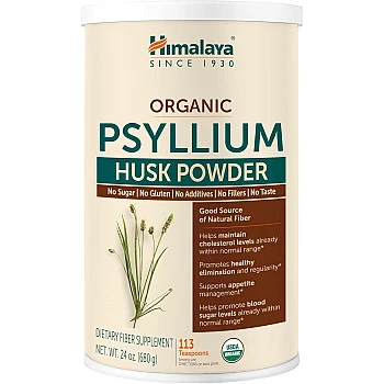 אבקת פסיליום קליפת אורגני 680 גרם - מבית הימלאיה