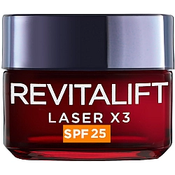 לוריאל REVITALIFT LASER קרם SPF25 אנטי-אייג'ינג מתקדם ליום 50 מ"ל - מבית L'OREAL PARIS