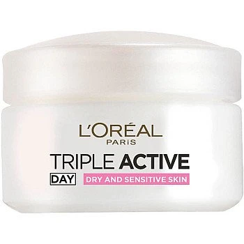 לוריאל TRIPLE ACTIVE קרם יום עם הפעולה המשולשת לעור יבש 50 מ"ל- מבית L'OREAL PARIS
