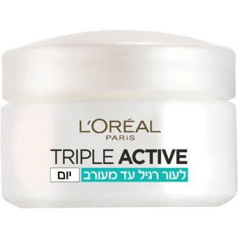 לוריאל TRIPLE ACTIVE קרם לחות לפנים לעור רגיל ומעורב 50 מ"ל - מבית L'OREAL PARIS