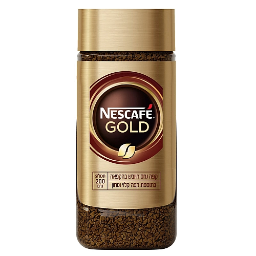 נסקפה גולד קפה נמס מיובש בהקפאה 200 גרם