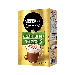 נסקפה קפוצ'ינו אגוזים 10 מנות אישיות