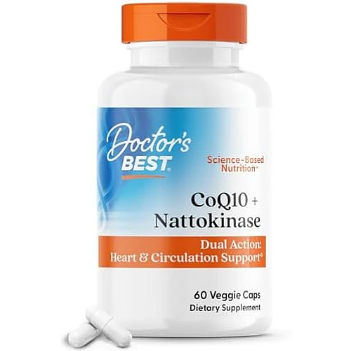 CoQ10 + נטוקינאז 60 כמוסות - מבית Doctor's best