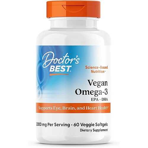 אומגה 3 טבעונית EPA+DHA תכולה 60 כמוסות  - מבית Doctor's best