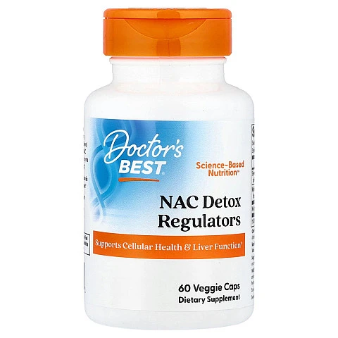 דטוקס NAC לניקוי רעלים - 60 כמוסות - מבית Doctor's best דטוקס NAC לניקוי רעלים - 60 כמוסות - מבית Doctor's best