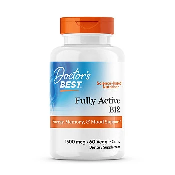 ויטמין B12 מקג 1,500 - 60 כמוסות מבית Doctor's best