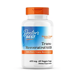 טרנס רזברטרול 600 מ"ג 60 כמוסות - מבית Doctor's best