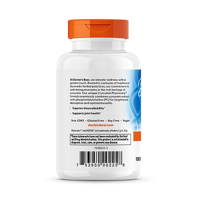 כורכומין פיטוזום 1,000 מ"ג 60 כמוסות - מבית Doctor's best