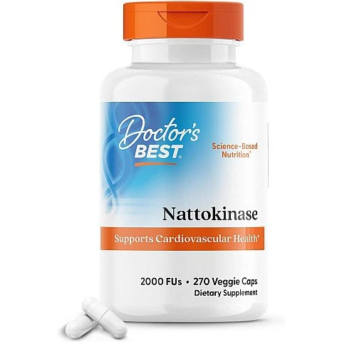 נאטוקינאז 2,000 FU לתמיכה כלי הדם 270 כמוסות - מבית Doctor's best נאטוקינאז 2,000 FU לתמיכה כלי הדם 270 כמוסות - מבית Doctor's best