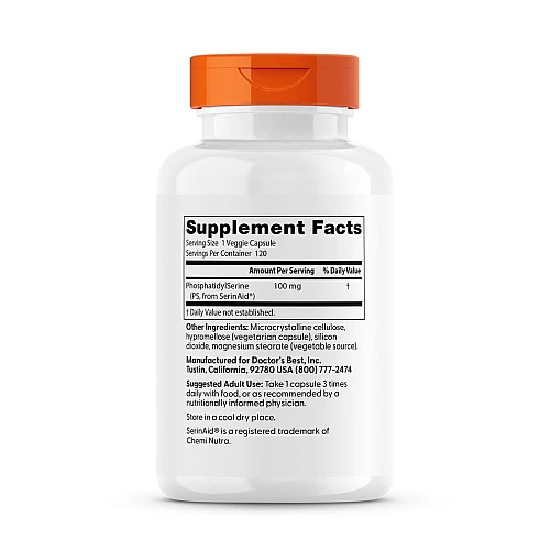פוספטידילסרין 100 מ"ג 120 כמוסות - מבית Doctor's best